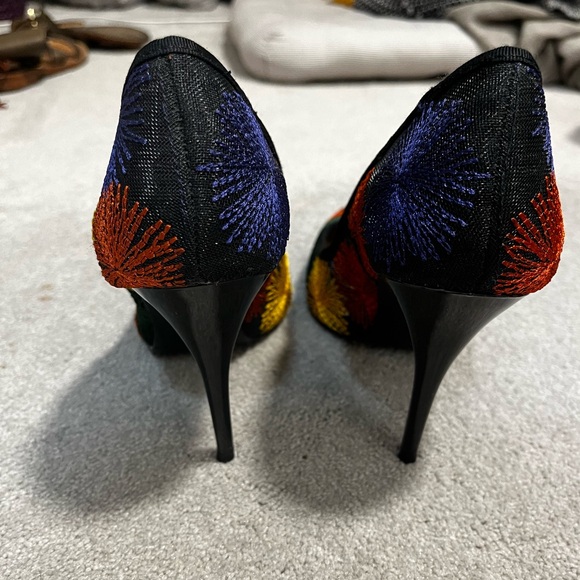 Zara Mesh Colorful Heels - Picture 4 of 5